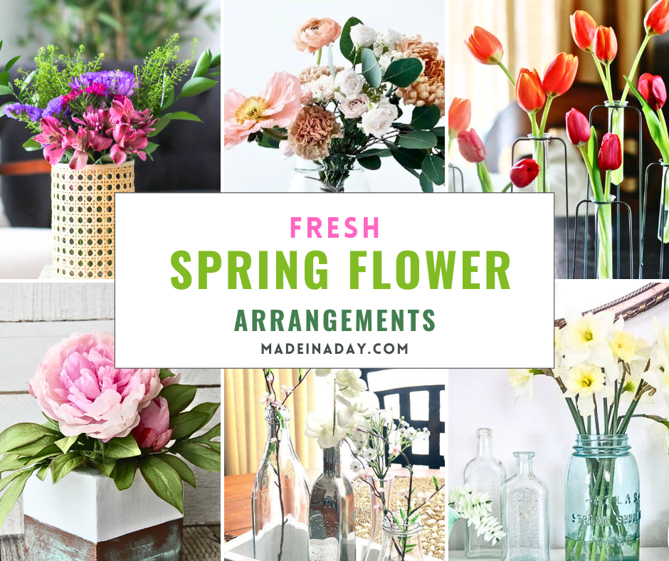 Fresh Spring Flower Arrangements Ideas  