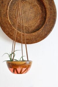 DIY Wood Leather Plant Hanger