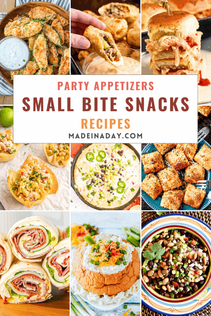 16 Small Bite Snack Party Appetizers Recipes