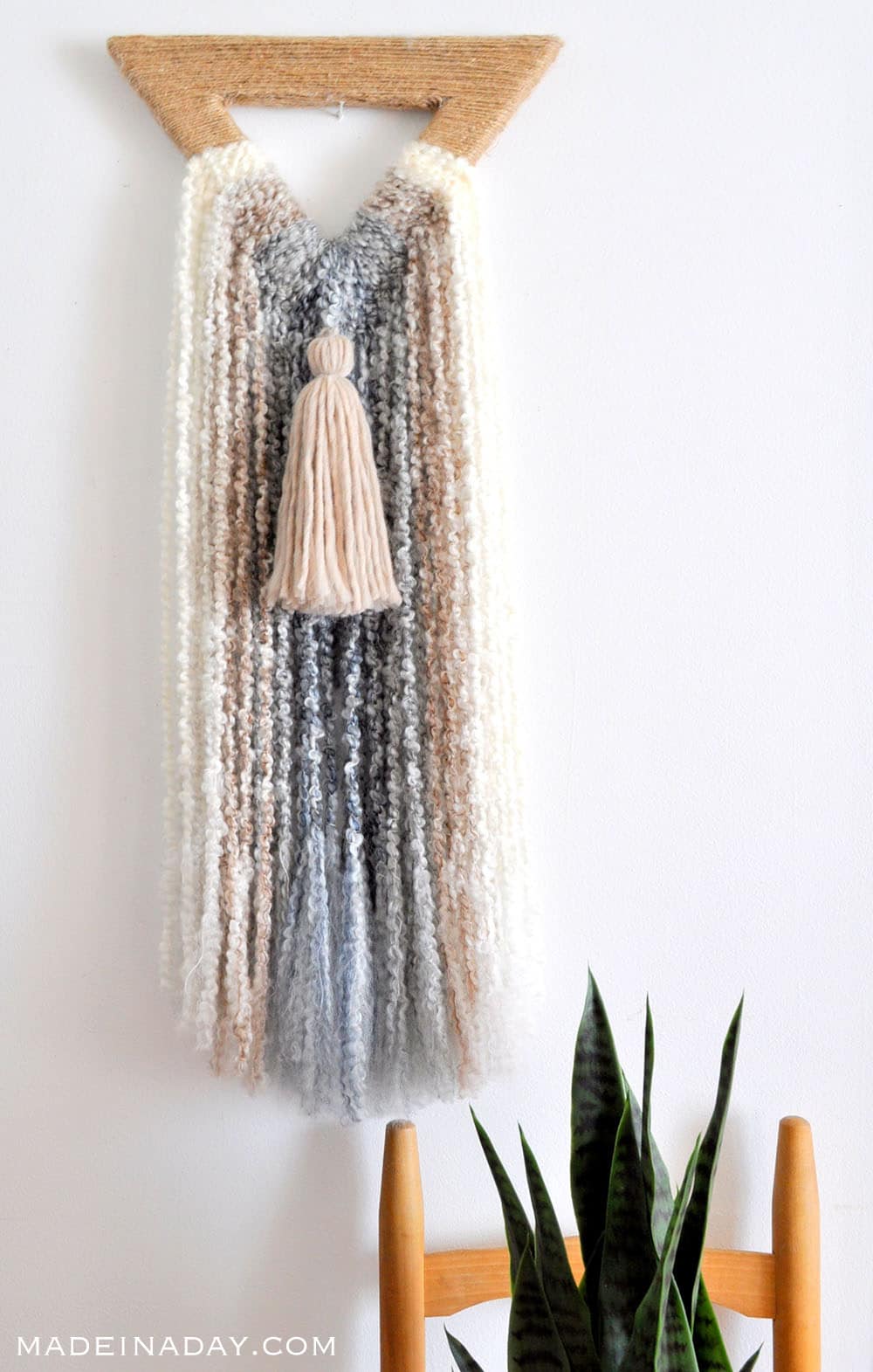 Boho yarn wall discount hanging