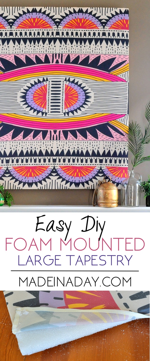 How To Mount A Tapestry For Wall Art Made In A Day