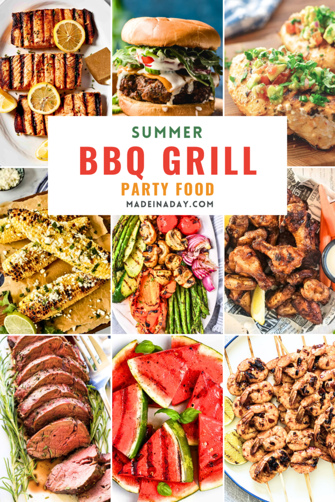 Summer Party Food BBQ Grill Recipes Collection
