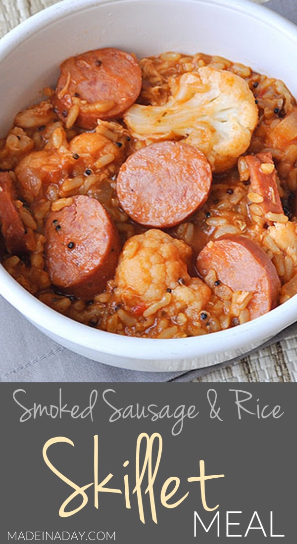 Hearty Sausage and Rice Skillet Meal • Made in a Day