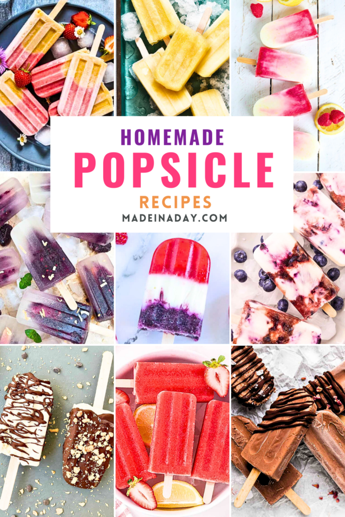 Tasty Homemade Popsicle Recipe Collection 