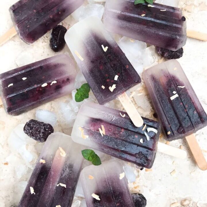 Image for Blackberry Coconut Popsicles