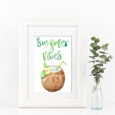 Image for Free Summer Watercolor Printable