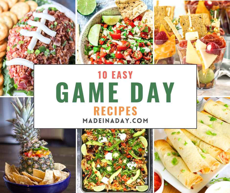 Easy Appetizer Game Day Recipes