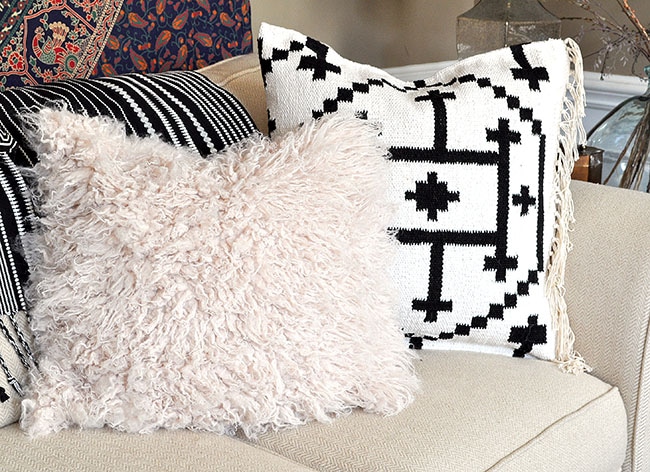 kilim throw pillow covers from a rug and alpaca pillow