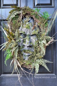 Jack of the Wood Green Man Woodland Wreath