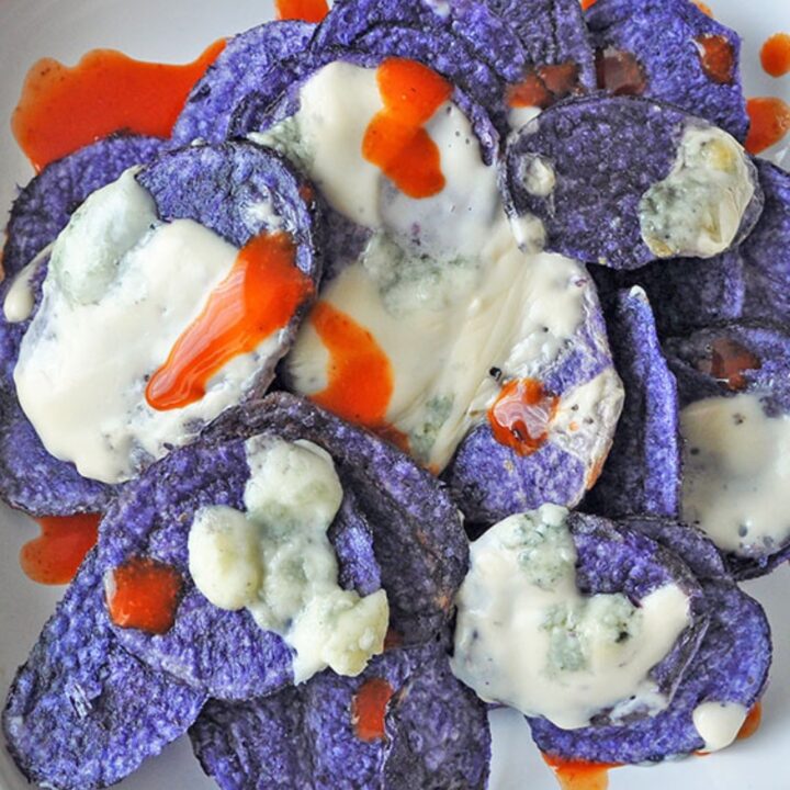 Image for Blue Chips with Spicy Gorgonzola Cheese Sauce