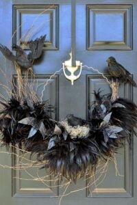 Tantalizing Ravens Nest Halloween Wreath