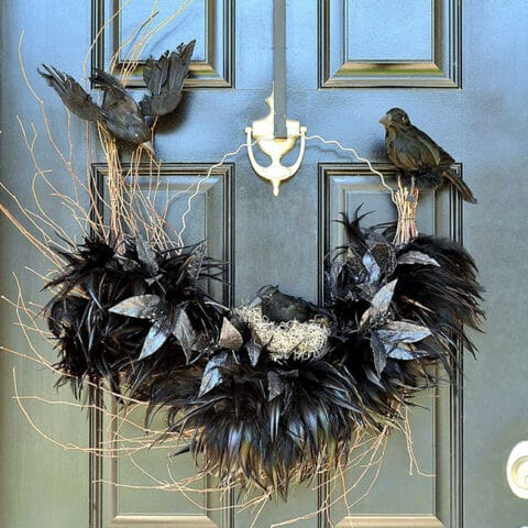Image for Tantalizing Ravens Nest Halloween Wreath