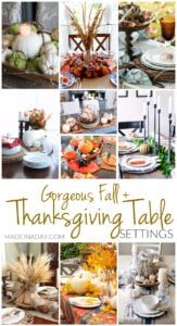 Gorgeous Fall Thanksgiving Table Setting Ideas