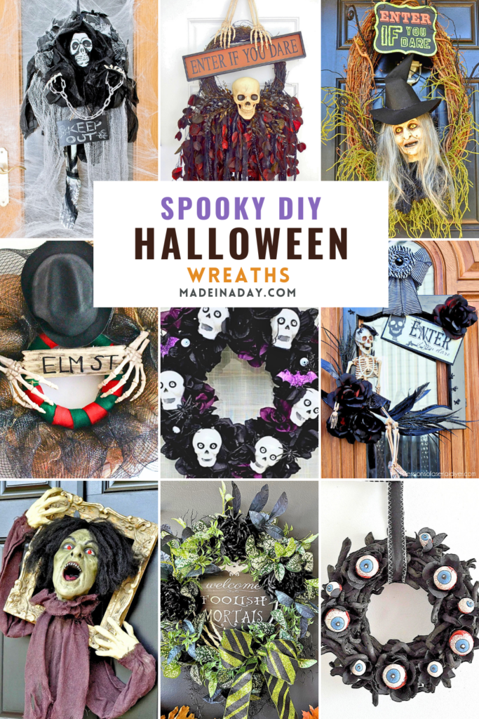 Spooky DIY Halloween Wreaths Collection