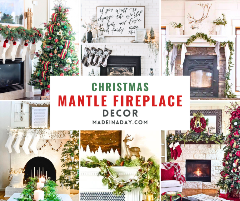 Christmas Mantle Fireplace Decor