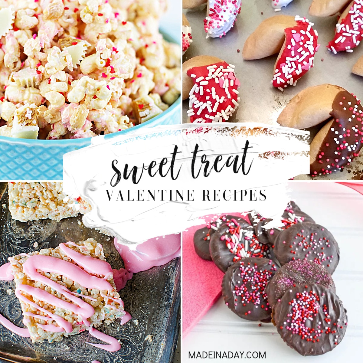 Pink Chocolate Bark Candy and Strawberry Ice Cream - Crafts a la mode