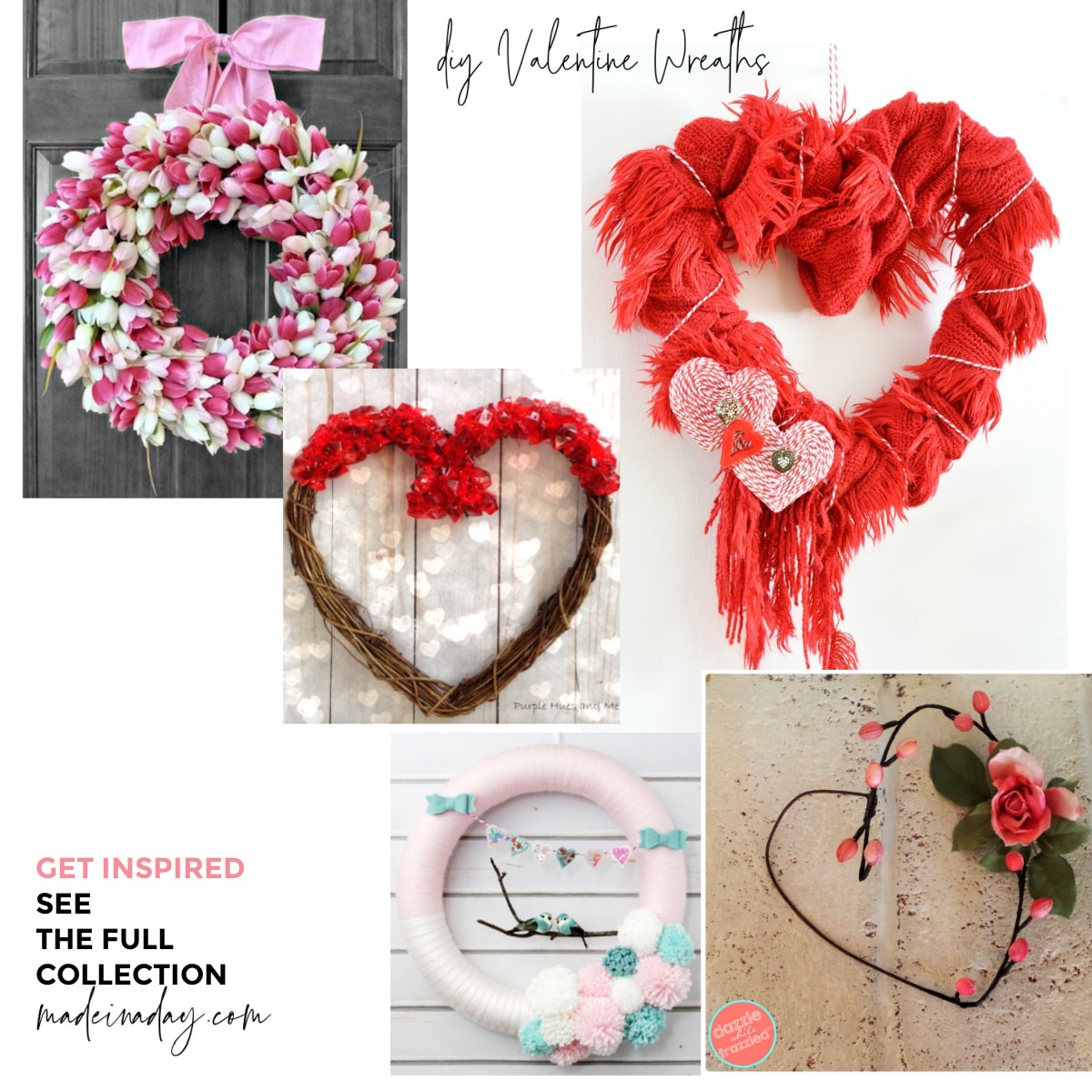 DIY Burlap Rag Wreath For Valentine's Day - Interior Frugalista