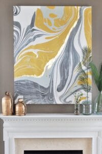 Gold Gilded Marble Canvas: Glam up Your Wall Art