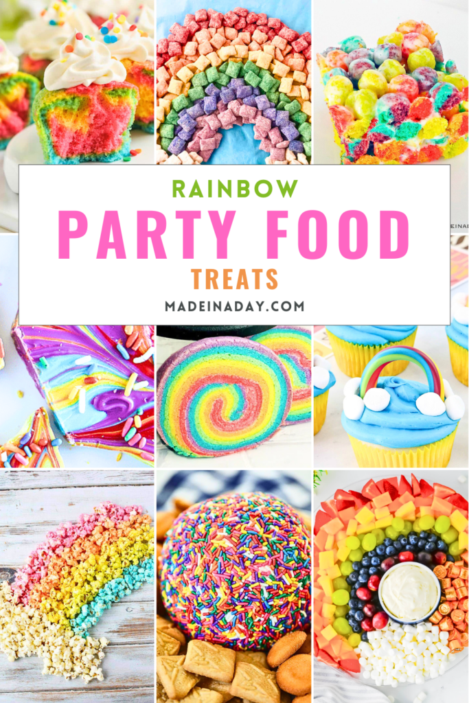 Colorful Rainbow Party Food Treat Recipes