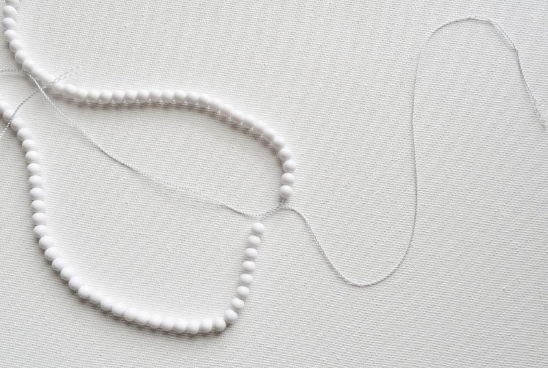 DIY White Gold Color Block Tassel Necklaces | Made In A Day