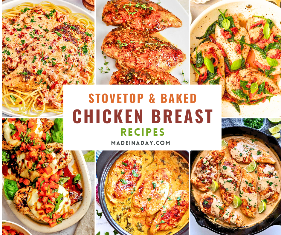 Stovetop & Baked Chicken Breast Dishes