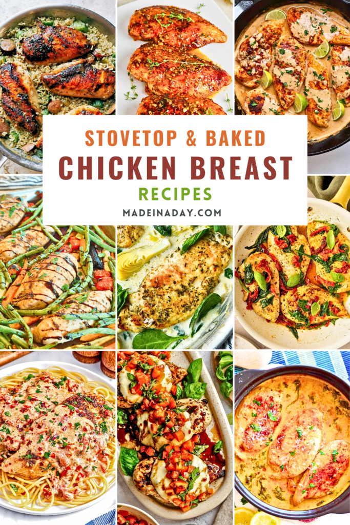 Stovetop & Baked Chicken Breast Dishes