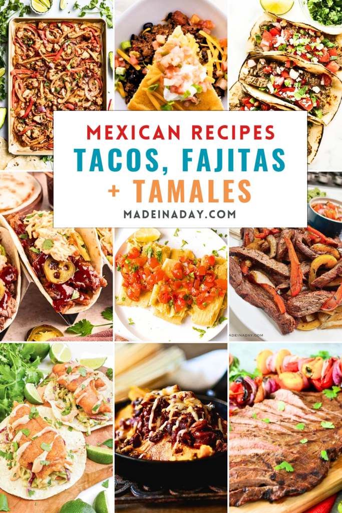 Mexican Recipes Tacos, Fajitas & Tamales Collection