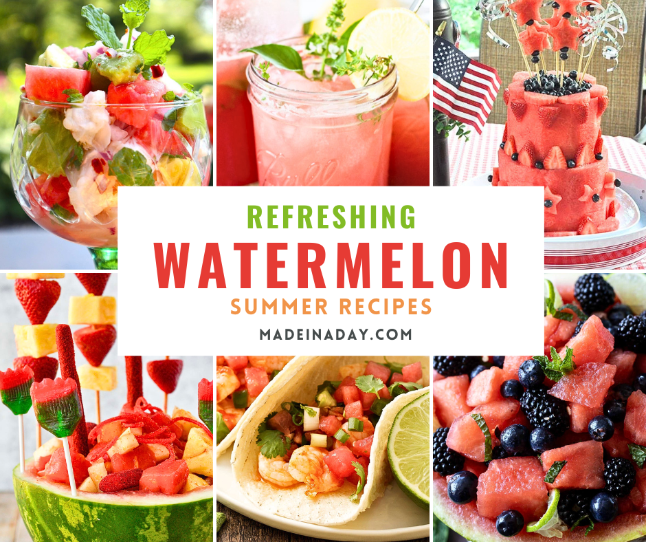 Summer Recipes With Watermelon 