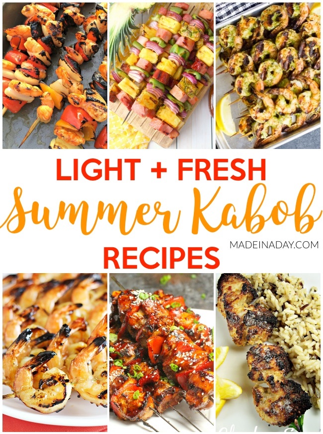 Light Fresh Summer Kabob Recipes