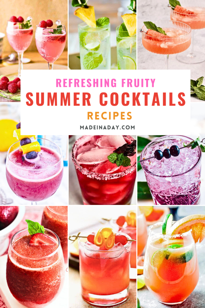 Refreshing Fruity Summer Cocktails Recipes Collection