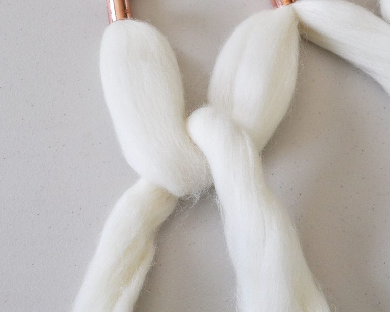 DIY Copper Wool Roving Macrame Wall Hanging Made In A Day