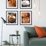 Trendy Fall Pumpkin Wall Art Printables