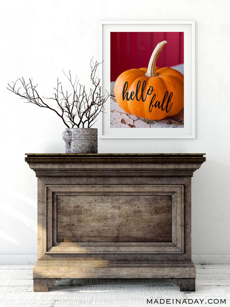 Trendy Fall Pumpkin Wall Art Printables Made In A Day