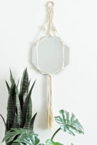 Trendy DIY Bohemian Macrame Mirror Wall Hanging