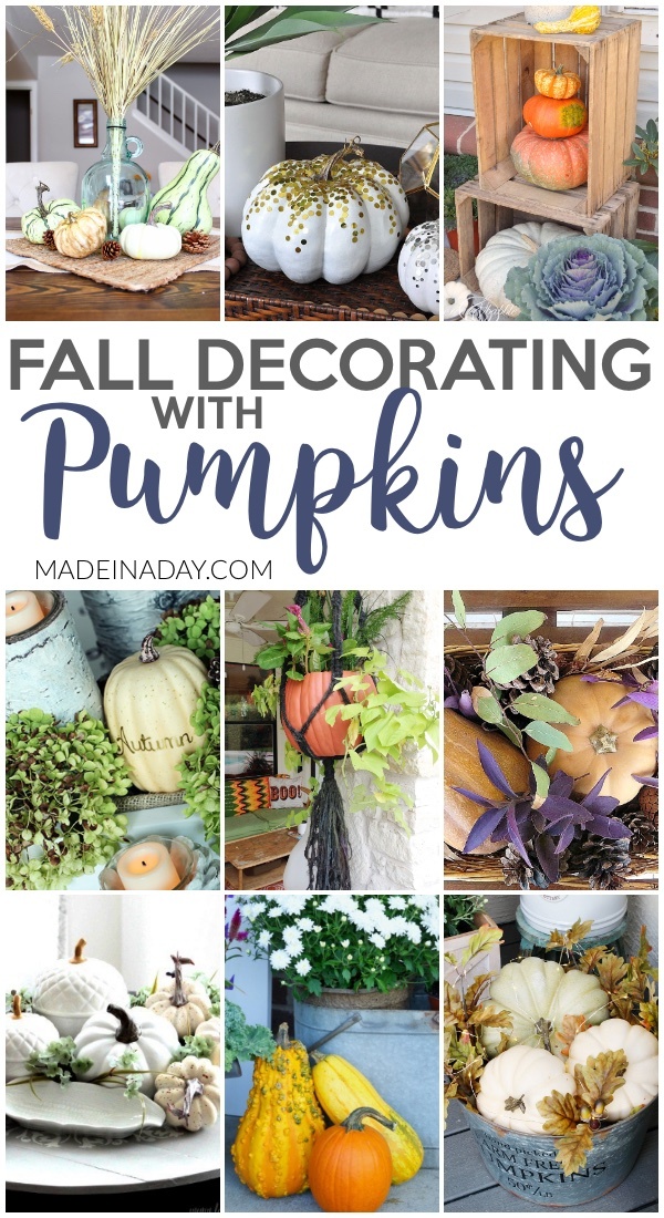 Gorgeous Pumpkin Crafts For Fall Home Decor | Made In A Day