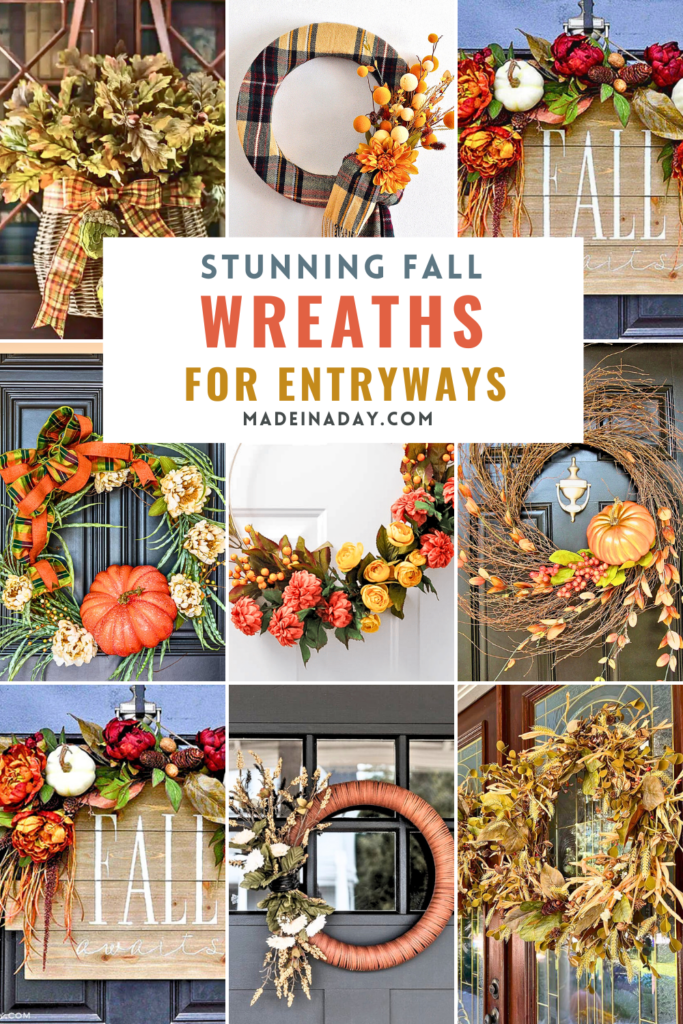 Stunning Fall Wreaths for Entryways Collection