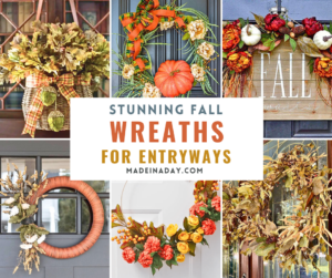 Stunning Fall Wreaths for Entryways