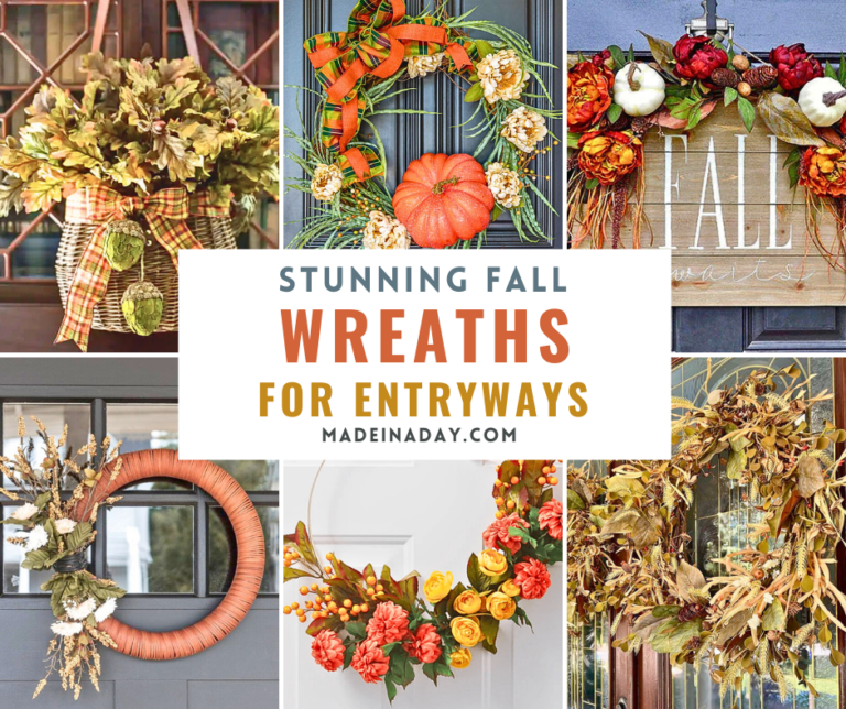 Stunning Fall Wreaths for Entryways