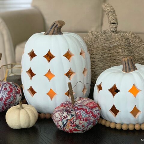 Image for Shimmering Boho Pumpkin Luminaries