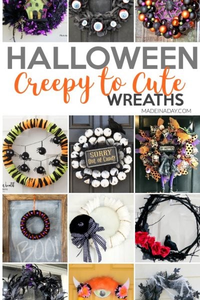 Creepy to Cute Halloween Wreath Trends