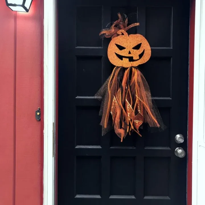 Image for DIY Halloween Wreath – Dollar Store Door Decor