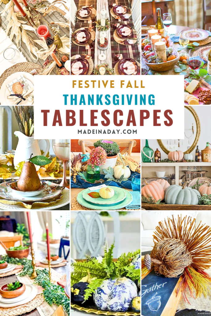 Festive Fall Thanksgiving Tablescapes Collection
