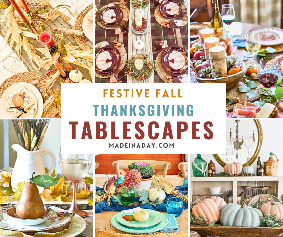 Festive Fall Thanksgiving Tablescapes