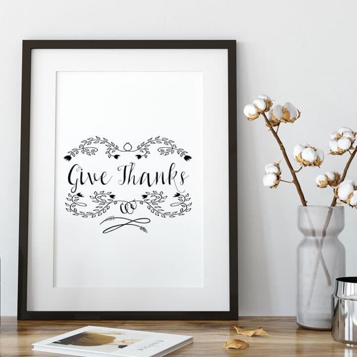 Image for Give Thanks Thanksgiving Place Setting Set