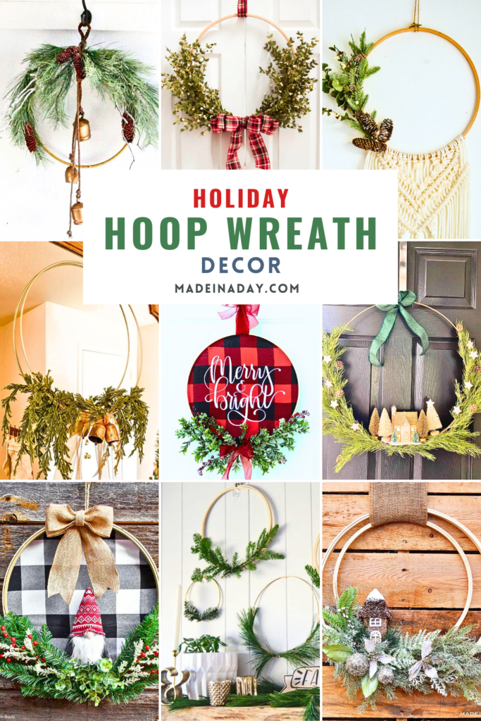 Holiday Hoop Wreath Decor