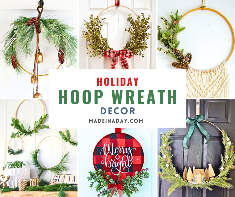Holiday Hoop Wreath Decor