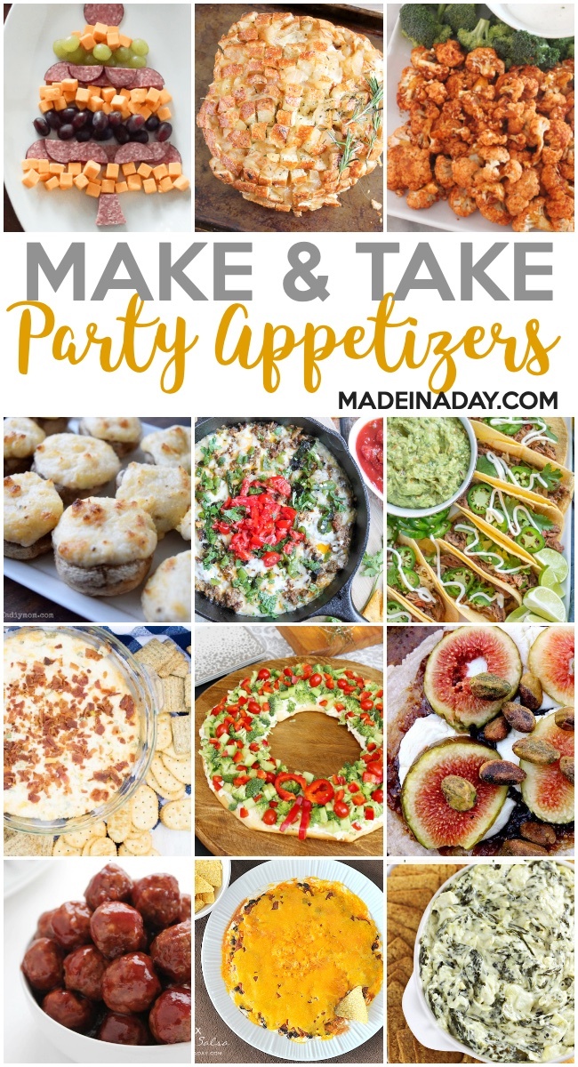 easy make & take party appetizers