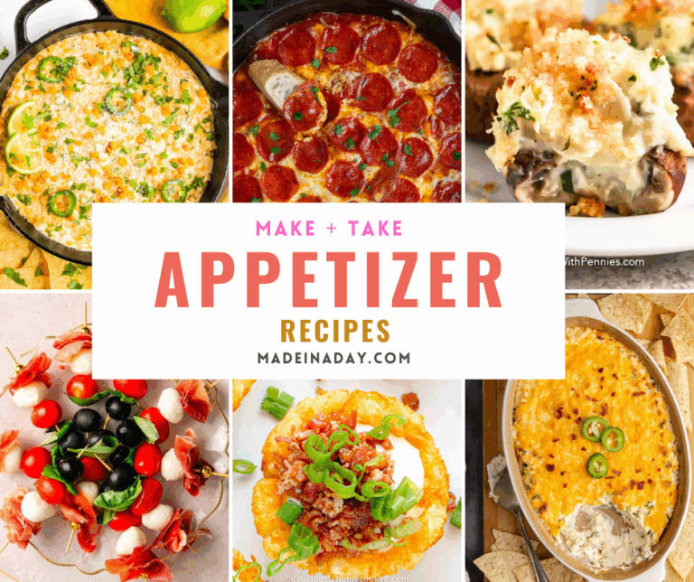 Make & Take Party Appetizers Recipes