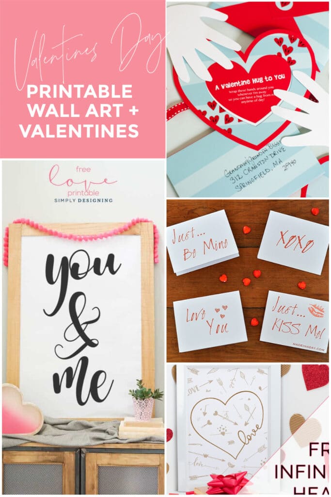 9 Adorable Valentines Day Wall Art Printables Made In A Day