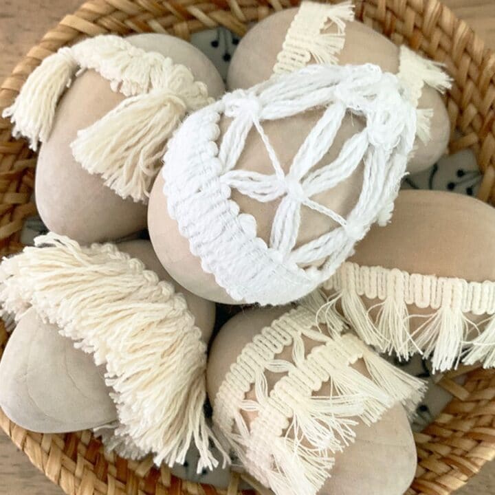 Image for Simple Natural Tassel Easter Eggs